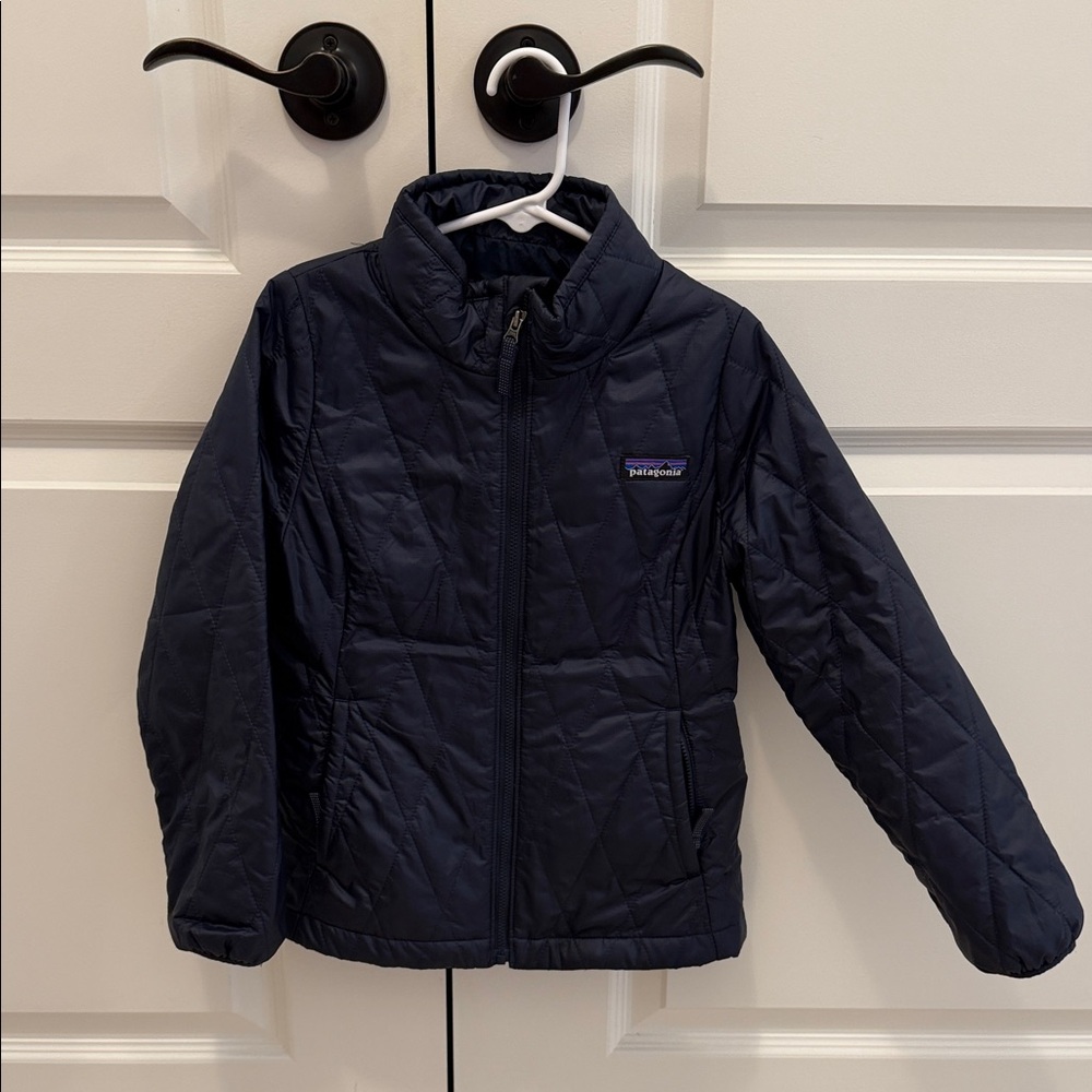 Patagonia Kids Navy Quilted Puffer Jacket